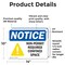 Signmission 10 in H x 14 in W, Vinyl Decal, Rectangle, Non-Permit Required Confined Space OS-2PACK-NS-D-1014-L-16238 - alternate 6